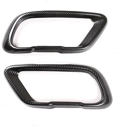 Central Control Trim For BMW For X5 For G05 For X6 For G06 For X7 For G07 2019-2021 Sports Version Car Tail Muffler Exhaust Pipe Output Cover Center Console(Carbon Texture)