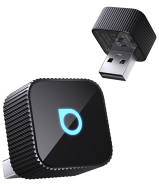 OTTOCAST Mini Slim 2026 Adaptador Inalámbrico CarPlay y Android Auto, Adaptador 2 en 1 para Coches con CarPlay y Android Auto por Cable, Plug & Play, Reconexión Automática