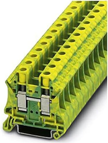 Phoenix Safe CONTACT Schutzleiter-Reihenklemme UT 10-PE, 3044173, Grün/Gelb, AWG 20 - 6, 1 Stück