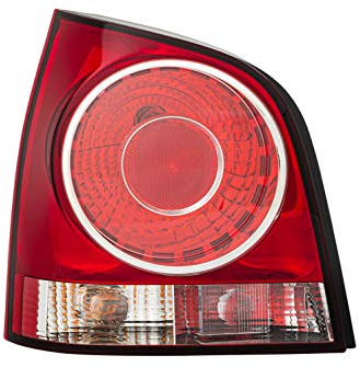 HELLA 2VA 965 303-071 Rückleuchte - glasklar/rot - VW Polo (9N_) - ECE - für Rechtsverkehr - links