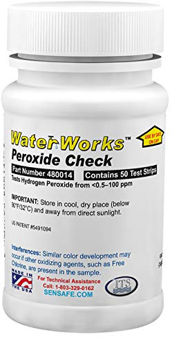 Waterworks Peroxide Check Water Test Strips (50 Strips)
