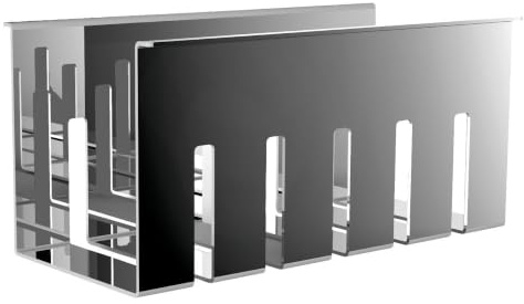 Emco Liaison Ablagekorb, Duschkorb chrom, für Reling, Einhängekorb ohne bohren, Badaccessoires, Tiefe 91 mm – 184500101