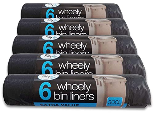 Tidyz Lot de 30 sacs poubelle extra larges 300 l