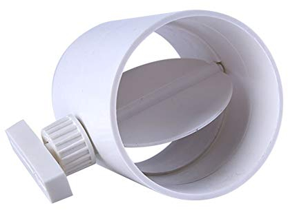 Rückzugdämpfer – Kanalschutz-Rückschlagventil, Rohrverbinder mit Klappe, Rückstauklappe – ABS-Kunststoff – Einweg-Luftstrom-Einsatz – Inline-Ventilator-Entlüftungs-Deflektor