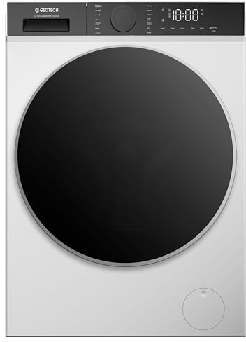 GEDTECH - Lave-Linge SteamSeries 9 Kgs - GLL90A1400WH - 1400 Trs/min - Fonction vapeur - Classe A - Charge frontale - Antibactérien