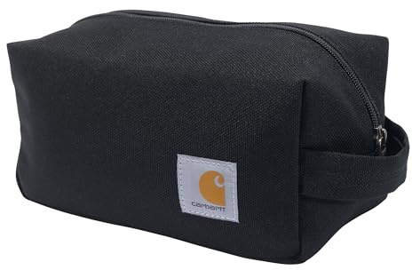 Carhartt Durable Travel Kit, Organize Essentials W/the Water Resistance Toiletry Bag, Black