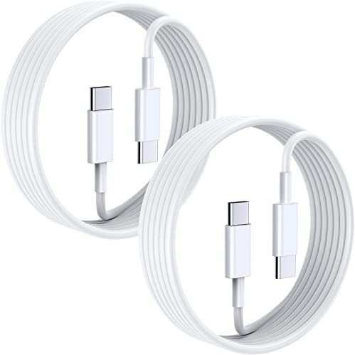 2Pack 3FT/1M USB C to USB C Charger Cable,100W Type C Cable Fast Charging,USBC Phone Charger Cable for iPhone 17 16 15 Pro Max,Samsung Galaxy S24 S23 S22,MacBook iPad Pro Air,Pixel,Switch,ect