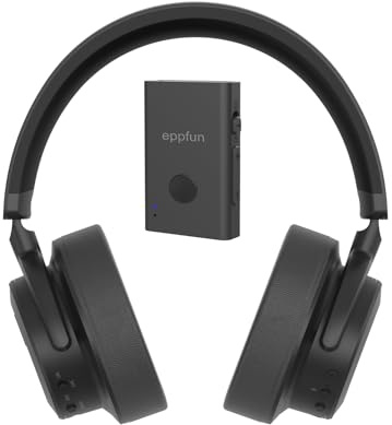 eppfun Cuffie Bluetooth Cancellazione Rumore Attiva, con LE Audio Trasmettitore