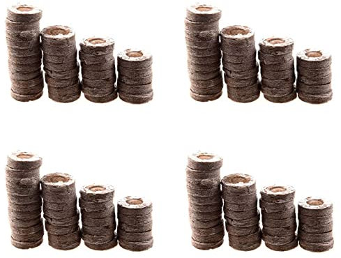 Lot de 400 granulés de tourbe professionnels pour semis, blocs de terre organiques pour démarrage des plantes, idéal pour école de jardin