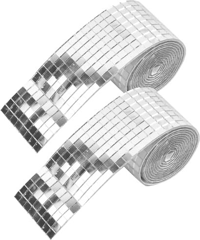 3200 Piezas Baldosas Para Mosaicos, Vinilos Para Espejos, Pegatinas De Azulejos De Mosaico Vidrio Cuadrados, 5 X 5 Mm Mini Espejos De Mosaico Autoadhesivo Para Manualidades Diy