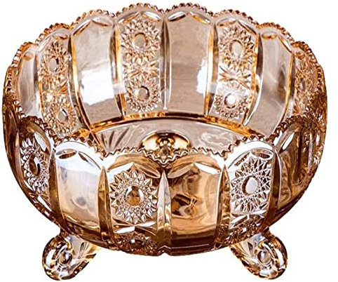 NBVOKLEAD Fruit Stand Fruit Dish Fruit Plate Extra Large Fruit Bowl Fruit Bowl Modern Living Room Crystal Glass Fruit Bowl Fashion