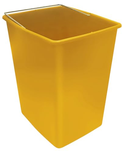 Arregui CBZ00409-2 Cubo de Plástico de Repuesto para Cubos de Basura y Reciclaje | 17 L | con Asa Metálica | Compatible con los modelos Basic, Top, Round, Ecoclas y Ecoclas Plus | amarillo