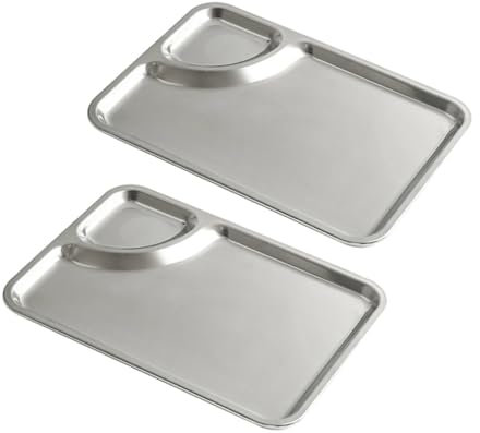 Cabilock 1 Juego Patatas Fritas Pollo Plato Tabla Gancho Condimentos Olla Ciervo Bandeja Multifunción Aperitivos Tenedores Recuerdos Control De Porciones Cuencos Kits Soportes 2 Piezas