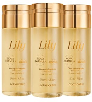 O Boticário | Lily | Pack 3 x Aceite Corporal Perfumado | 3 x 150ml