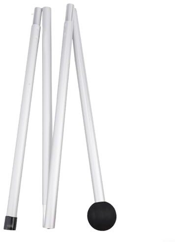 GLFLOW Pali telescopici per tenda da campeggio, regolabili, 1,6/2 m, pieghevoli, da spiaggia, per feste in campeggio (4 sezioni)
