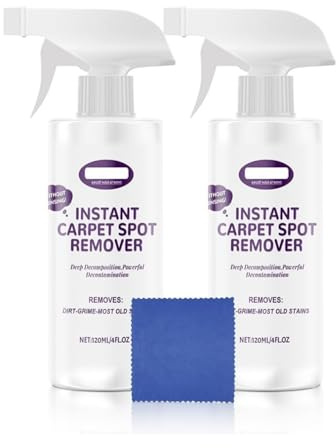 Mehrzweckleistungsstarker schnell trocknender Teppichreiniger, Teppichreinigerlösung für alle Stoffe, Textilien und Teppiche, Fleckenentferner, Teppichreiniger Spray (2pcs)