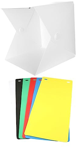 CONGARTENO Boîte à Lumière Portable avec Fonds Colorés pour Photographie Mini Studio Photo et Alimenté par USB pour Usage Facile et Pratique