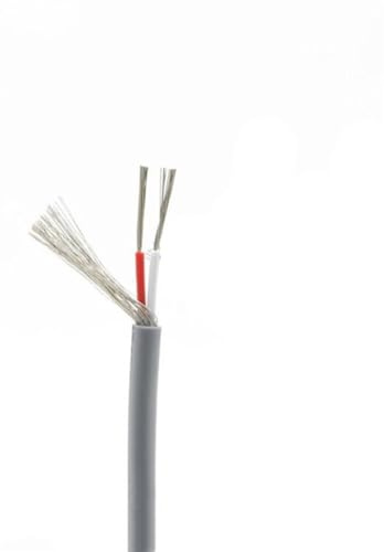 Multicore geschirmtes Kabel, Trunking 10M Signal Kopfhörerkabel UL2547 PVC Verzinnt Kupfer Abgeschirmt 2-4 Adern 18-30 AWG(24 Awg,2 Kerne)