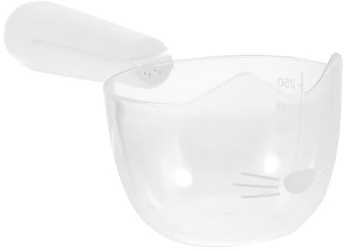 GLEAVI Cuchara Medidora Incluye Cuchara y Clip para Comida de Mascotas para Alimentación Conveniente Diseño Dos en Uno de Plástico y Antideslizante en Perros y Gatos