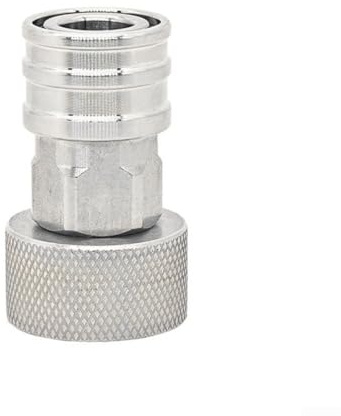 Connettore adattatore per pulitore ad alta pressione, da 3/4 a 1/4, ugello a connessione rapida, in acciaio inox, conversione del flusso d'acqua ad alta pressione, per sistema di tubi da giardino