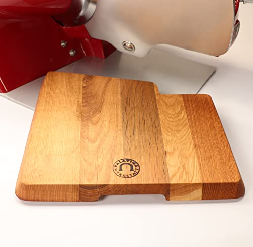 Palatina Werkstatt® Schneidebrett Einlegebrett für Aufschnittmaschine Berkel Home Line 200 | absolut passgenau | aus recyceltem Fassholz von Hand gefertigt | VK: 159,- €