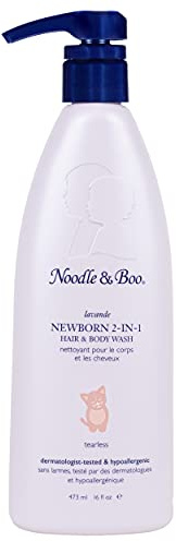 Noodle & Boo Lavanda - Gel de baño 2 en 1 para recién nacidos y bebés, 16 onzas líquidas