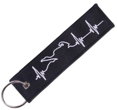 LLAVEROSMOTOR.ES Motorrad Schlüsselanhänger, Schlüsselanhänger Motorrad, Schlüsselanhänger Auto, Auto Schlüsselanhänger, Motorrad Schlüsselanhänger aus Stoff, Motorrad Geschenke für Männer