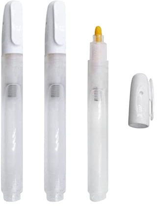 Sharplace Leere, befüllbare, Leere Lackstift-Marker (3er-Set) - Füllen Sie mit Ihrer eigenen Kunst-Acryl-, Öl- und Wasserfarbe, feine Spitze, transparenter
