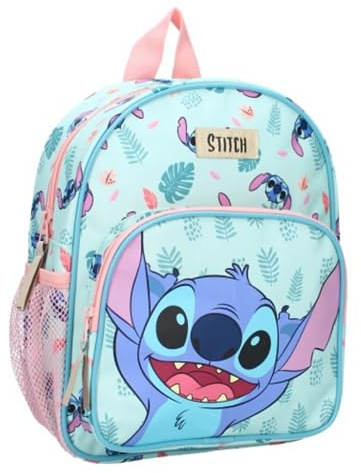 mybagstory - Stitch – Bleu - Enfant - Ecole - Maternelle - Garderie - Crèche - Cartable Fille - Taille 29 cm - Bretelles réglables - Idée Cadeau