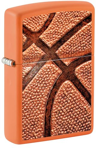 Zippo Petrol Lighter Orange Matt Basketball 3D 60007369 Unfilled