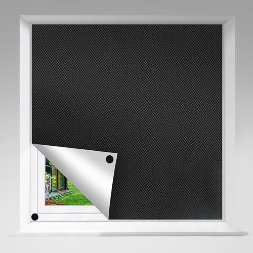 145 x 200cm Blackout Blind,Portable Blackout Blinds Stick on Blinds for Windows 100% Blackout Material,Blackout Curtains No drilling Temporary Blinds for Bedroom,Living Room and Office