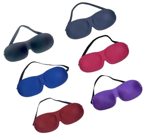 BESTYASH 3 ensembles Masque De Sommeil Pour Yeux Masques Pour Yeux Pour Yeux En Soie Masque Pour Yeux Cache-Œil Sans Nez Bandeau Tendance Pour 6 pièces * 3