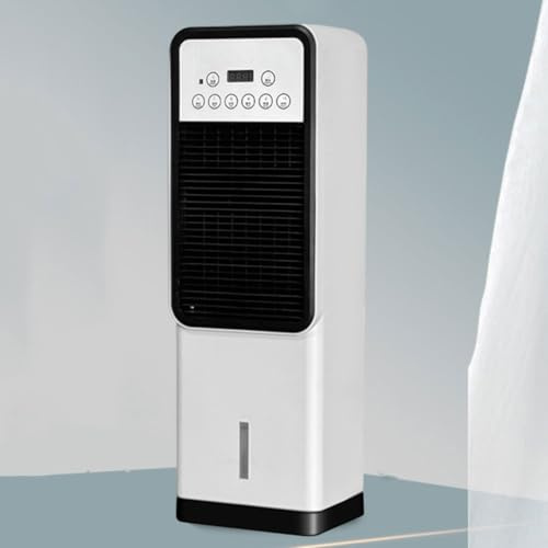 Enfriador de Aire evaporativo, Enfriador de pantano, Ventiladores de refrigeración Que soplan Aire frío para Dormitorio, Ventilador de Torre de enfriamiento portátil con Tanque de Agua de 3L