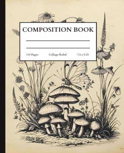 Composition Notebook for Students Collage Ruled Notes Journal Vintage Butterfly Ilustration | Gift for Students: Vintage Illustrations Aesthetic Collage Ruled Notebook for Students