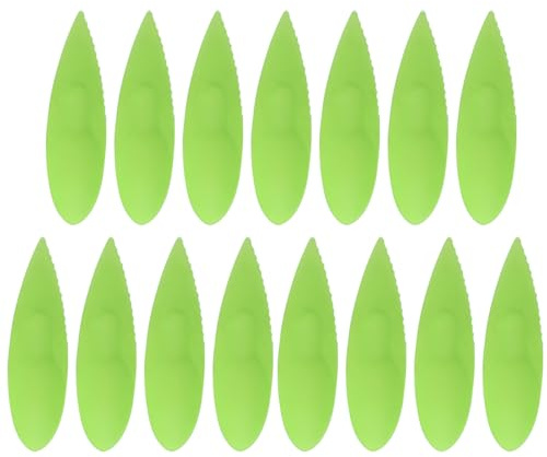 DUZEPA Pack Of 15 Kiwi Spoons, Peeler Cutter Plastic, Kiwi Plastic Fruit Peeler Cutter, for Kiwis, Grapefruits, Passion Fruits, Kitchen Accessories (Green)