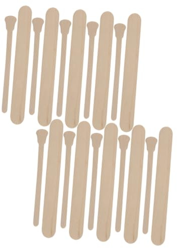 TOYANDONA 100 Spatules à Cire en Bois Multifonctionnelles Bâtonnets d'Épilation Lisses et Polis pour Visage et Corps Applicateurs Jetables Pratiques pour Épilation Maison et Activités