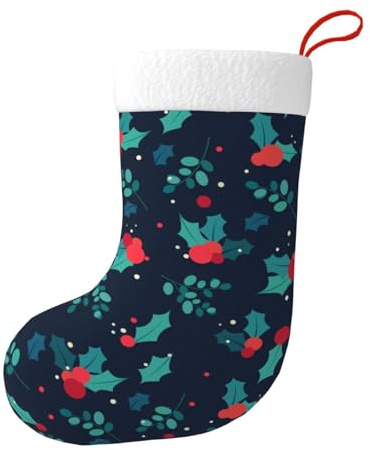 Photinia Arbutifolia Personalized Christmas Stockings,Xmas Character for Family Holiday Christmas Party Decorations