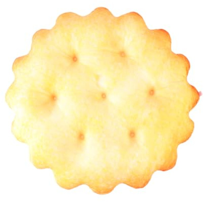 ERINGOGO Coussin Peluche Biscuit Créatif, Traversin Doux en Peluche Simulant Un Biscuit à Câliner, Oreiller Décoratif Moelleux pour Maison et Confort, Poupée Originale, Support Relaxant