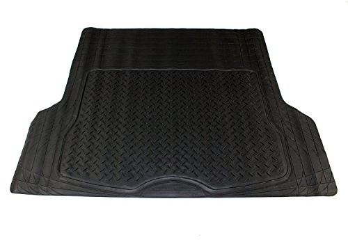 XtremeAuto® Universal Fit Car Boot Mat in Heavy Duty Waterproof Rubber INCLUDES Sticker