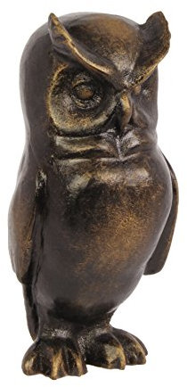 Deko Figur Skulptur Eule Gusseisen 16,6 cm