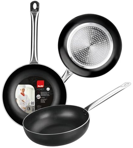 IBILI - Sarten honda i-chef, 28 cms, Aluminio, Antiadherente, Apto para induccion