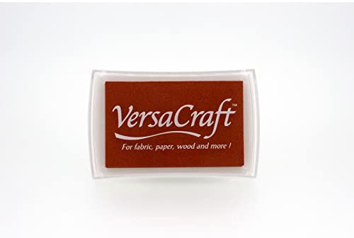 Tsukineko VK153 Versa-Craft Stempelkissen, Synthetic Material, Autumn Leaf-herbstlaub, 9.9 x 6.6 x 1.8 cm, Orange
