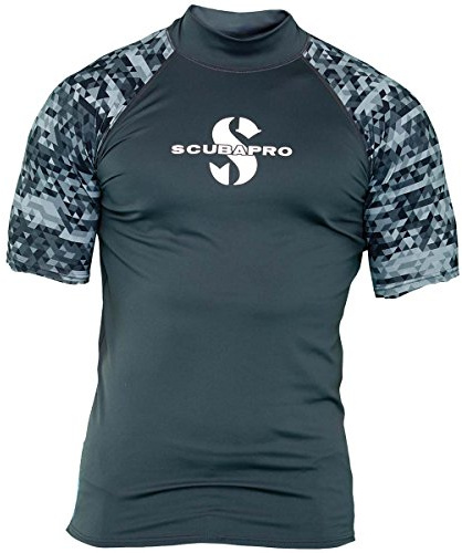SCUBAPRO Unisex High Neck Rashguard, Grau, L EU