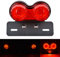 KATUR Motorrad Rücklicht 40W 40 LEDs Integrierte Bremslicht Blinker Lampe mit Kennzeichenhalter für Harley Honda Yamaha Suzuki Kawasaki ...