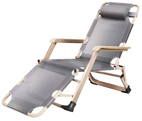 YFF-Liegen Klappbarer Freizeitliege | Liegestuhl Relax-Liegestuhl | Verstellbar Sonnenliege Garten-Liege | Patio Gartenstühle mit Armlehne für Outdoor Camping, Strand Max.200kg