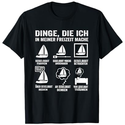 Segler Skipper Segeln Segelboot Kapitän T-Shirt