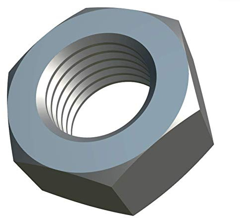 M14 Mutter (Förpackning med 10 stycken) Rostfritt stål Hexagon Muttrar för bultar/skruvar - Metallisk med Grov Gänga - Certifierad Standard DIN EN 24032 DIN934 (14mm)