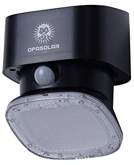 OPASOLAR **VERGLEICHSSIEGER 2022 Schwarz 2000LM Solarbetriebene Wandlampen für den Außen, drahtloser PIR-Bewegungsmelder mit 120 Weitwinkel,Beleuchtung für Haustür, Garten, Hof, Garage, Balkon