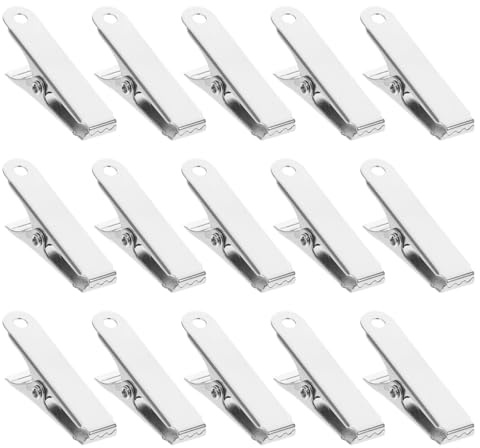 20pcs Metal Alligator Clips, Mini Spring Clamps Spring Clips, Small Alligator Clamps for Wire, Photo, Curtain, Crafts, DIY Decoration Photo