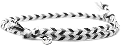 Nato Cuff - Geflochtenes Baumwollarmband 4mm- Handgefertigt in Frankreich - Herren Damen Verstellbares Juwel